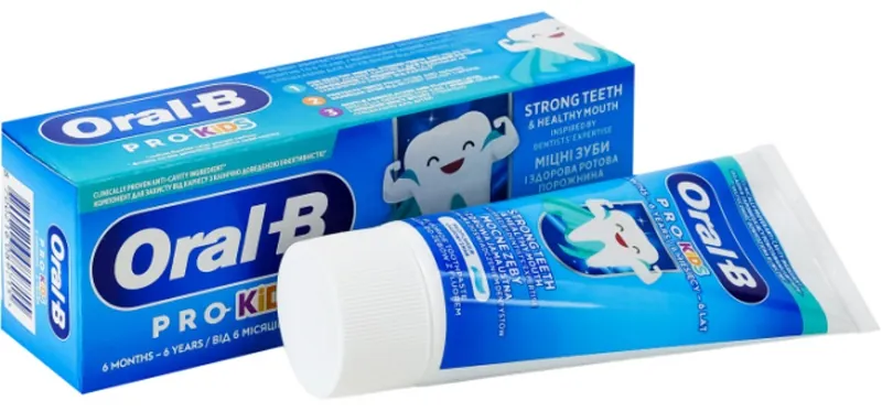 Зубна паста Oral-B Pro Kids Ніжний смак, від народження, 50 мл