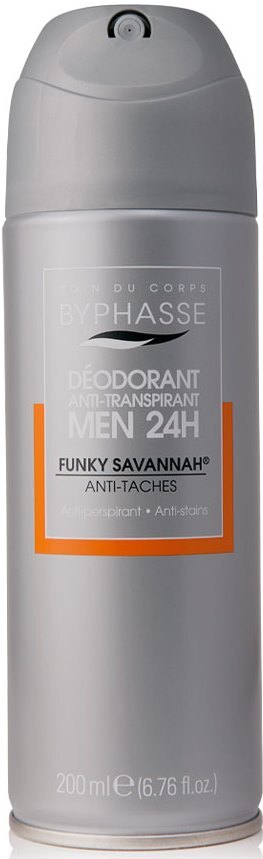 Дезодорант-антиперспирант спрей Byphasse Men 24h Fanky Savannah для мужчин, 200 мл