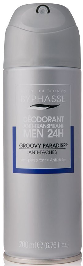 Дезодорант-антиперспирант спрей Byphasse Men 24h Groovy Paradise для мужчин, 200 мл