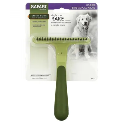 Граблі для догляду за шерстю Safari Undercoat Rake однорядні для довгошерстих собак