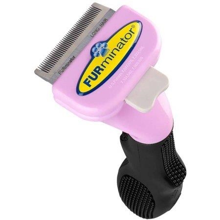 Фурминатор для кошек с длинной шерстью Furminator Long Hair S for Small Cats фиолетовый