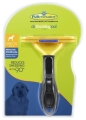 Фурмінатор для собак із короткою вовною Furminator, жовтий 100х5 мм (копія оригіналу, з кнопкою)