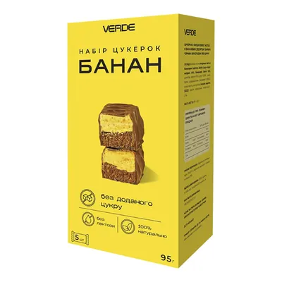Набір цукерок Verde банан 95 г, 5 штук