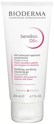 Гель Bioderma Sensibio DS+ очищуючий для обличчя та тіла для чутливої шкіри, 200 мл