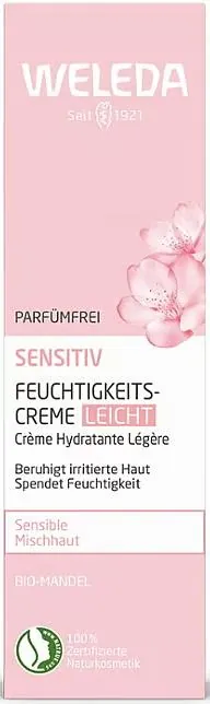 Крем для обличчя Weleda Sensitiv Мигдаль заспокійливий зволожуючий для чутливої шкіри легкий, 30 мл
