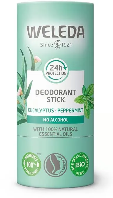 Дезодорант-стік Weleda Eucalyptus-Peppermint Евкаліпт-М'ята перцева, 50 г