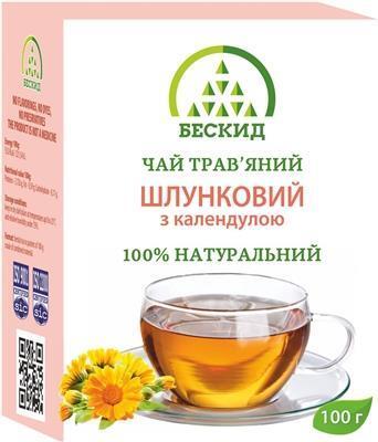 Чай травяной Бескид Желудочный с календулой, 100 г