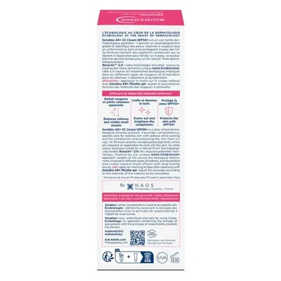 Крем тональний Bioderma Sensibio AR+ СС SPF50+ для чутливої шкіри з розацеа, 40 мл