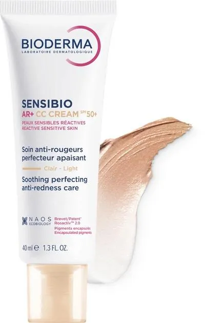 Крем тональний Bioderma Sensibio AR+ СС SPF50+ для чутливої шкіри з розацеа, 40 мл