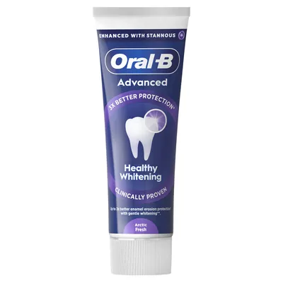 Зубна паста Oral-B Advanced Здорове Відбілювання Арктична Свіжість, 75 мл