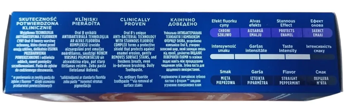 Зубна паста Oral-B Advanced Здорове Відбілювання Арктична Свіжість, 75 мл