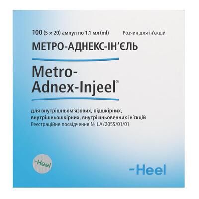 Метро-аднекс-инъель раствор д/ин. по 1.1 мл №100 (5х20) в амп.