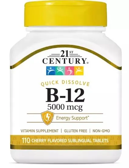 Вітамін В12 21st Century Vitamin B-12 5000 мкг, 110 таблеток