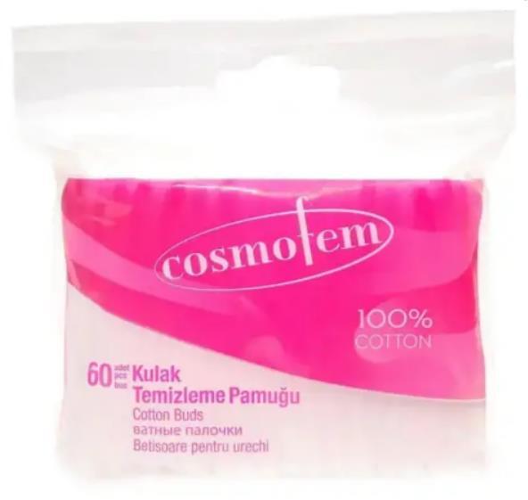 Ватні палички Cosmofem дитячі, 60 шт