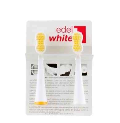 Насадки для електричної зубної щітки Edel White м'які, 2 штуки