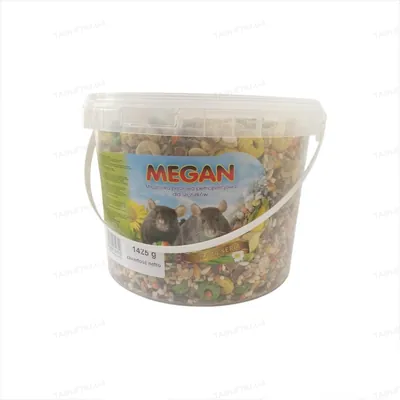 Корм Megan для щурів та мишей, 1 л відро