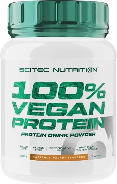 Протеїн рослинний Scitec Nutrition 100% Vegan Protein фундук-волоський горіх, 1 кг