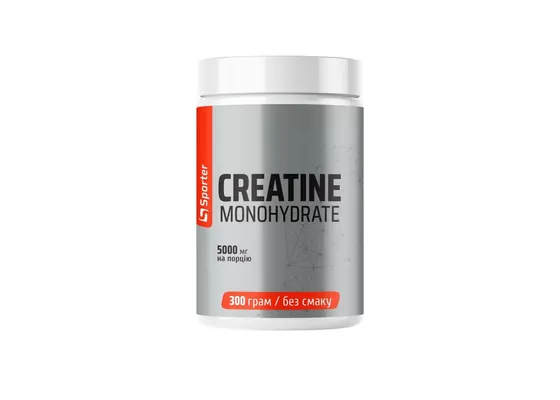Креатин Sporter Creatine Monohydrate без смаку, 300 г