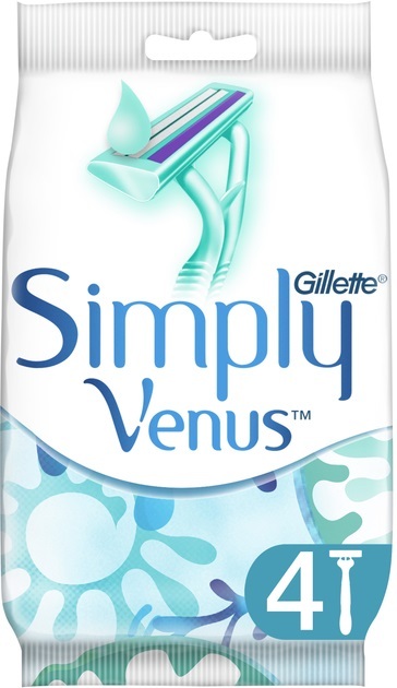 Бритвы Simply Venus 2 одноразовые женские, 4 шт