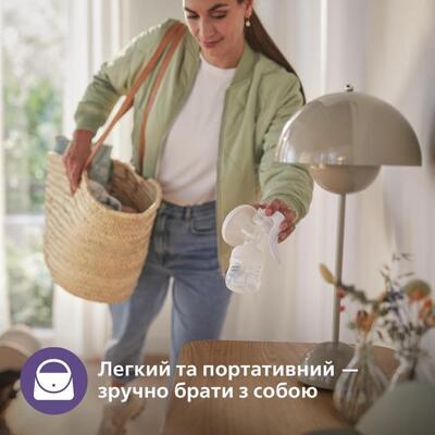 Молокоотсос Philips Avent SCF430/16 ручной с набором для хранения молока
