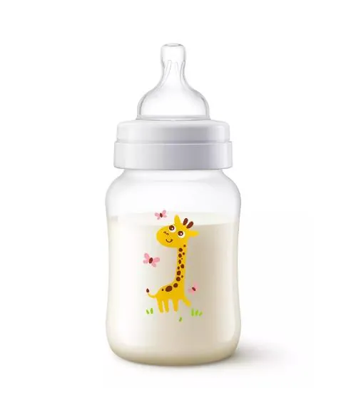 Пляшечка для годування Philips Avent Anti-colic SCF821/12 з декором Жираф, 260 мл, 1 шт