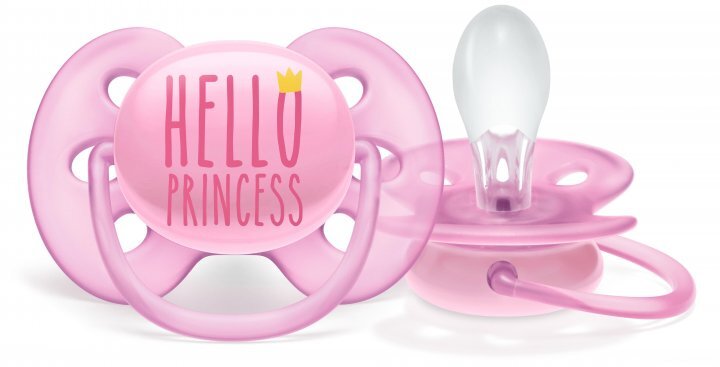 Пустышка силиконовая Philips Avent Ultra Soft SCF223/02, 6-18 месяцев, для девочек, 2 шт