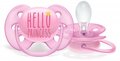 Пустышка силиконовая Philips Avent Ultra Soft SCF223/02, 6-18 месяцев, для девочек, 2 шт