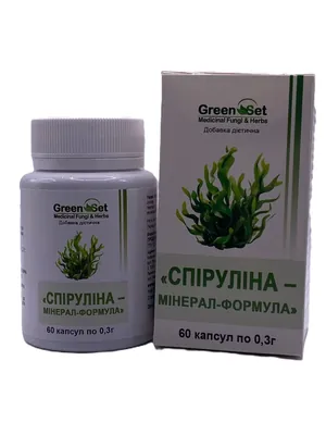 Спіруліна-мінерал-формула GreenSet, 60 капсул