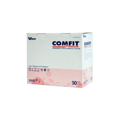 Перчатки хирургические Comfit Premium латексные с пудрой, размер 8,5 стерильные, пара