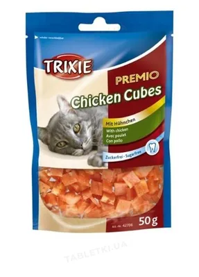 Ласощі для кішок Trixie 42706 Premio Chicken Cubes курячі кубики, 50 г