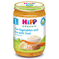 Пюре мясо-овощное HiPP Нежные овощи с рисом и телятиной, 220 г