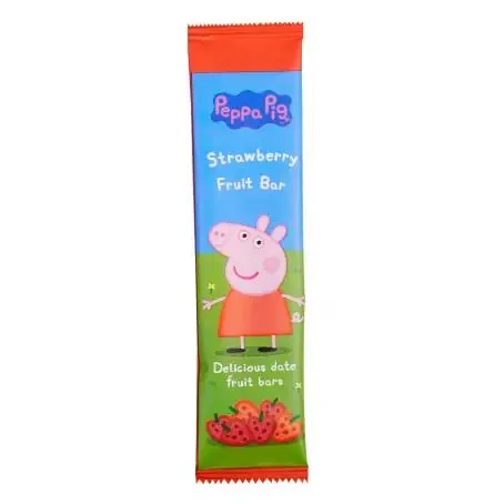 Батончик Castus Peppa Pig Свинка Пеппа на фініковій основі зі смаком полуниці, 20 г