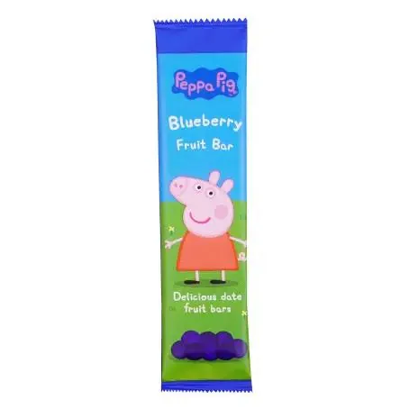 Батончик Castus Peppa Pig Свинка Пеппа на фініковій основі зі смаком чорниці, 20 г