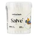 Ватні палички Salve у круглій коробці, 100 штук