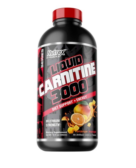 Жиросжигатель Nutrex Research Liquid L-Carnitine 3000 Orange Mango, 480 мл
