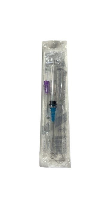 Шприц 2 мл МР MedPlast 3-компонентный с двумя иглами 23G (0,6 х 32 мм) и 24G (0,55 х 25 мм), 1 штука