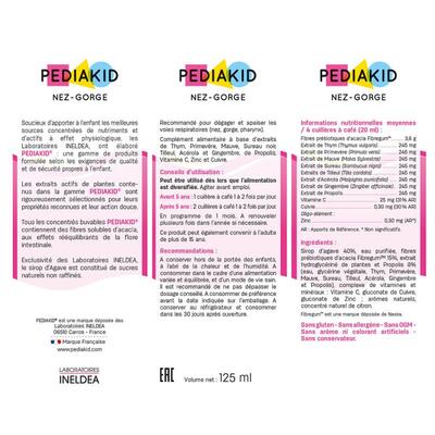 Педиакид PEDIAKID Nez Gorge Sirop сироп для детей нос-горло, 125 мл