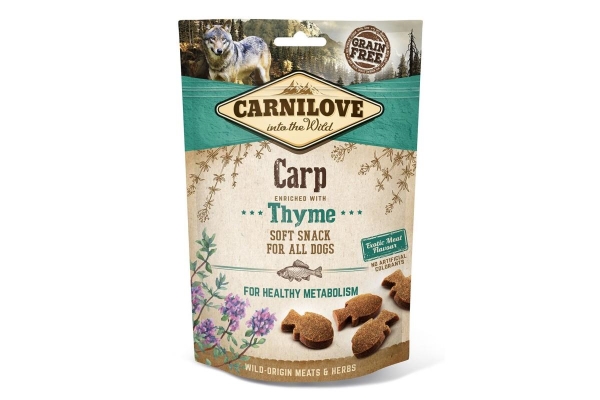 Лакомство для собак Carnilove Semi Moist с карпом и тимьяном, 200 г
