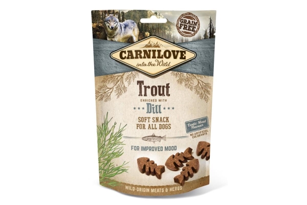 Лакомство для собак Carnilove Semi Moist с форелью и укропом, 200 г