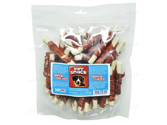 Ласощі для собак Hap Snack dental з качкою, 500 г