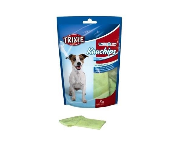 Ласощі для собак Trixie 2674 KauChips Light зі спіруліною, 50 г
