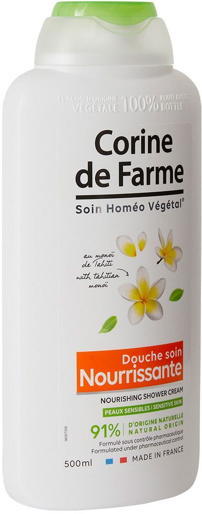 Гель-крем для душу Corine De Farme Monoi Tahiti живильний, 500 мл