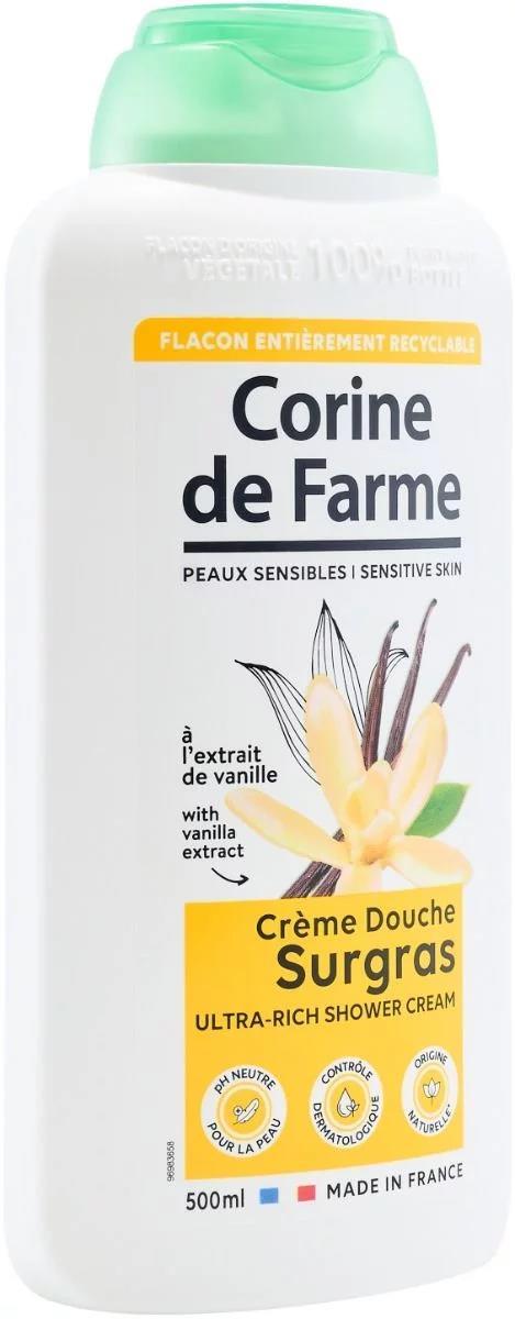 Гель-крем для душа Corine de Farme питательный с экстрактом мадагаскарской ванили, 500 мл