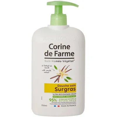 Гель-крем для душу Corine de Farme живильний з екстрактом  мадагаскарської ванілі, 750 мл