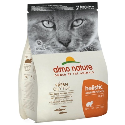 Корм сухой Almo Nature Holistic Cat для стерилизованных кошек со свежей жирной рыбой, 2 кг