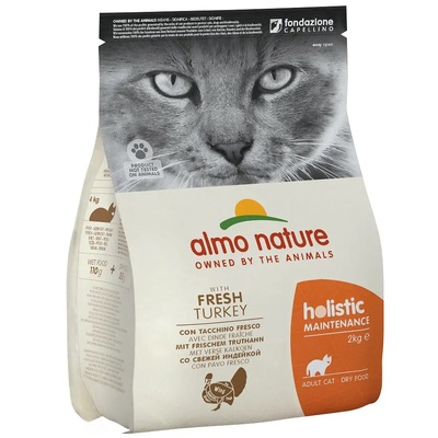 Корм сухой Almo Nature Holistic Cat для стерилизованных кошек со свежей индейкой, 2 кг
