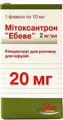 Мітоксантрон "Ебеве" концентрат для р-ну д/інф. 2 мг/мл (20 мг) по 10 мл №1 у флак.