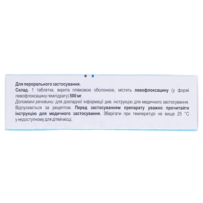 Левоксимед таблетки, п/плен. обол. по 500 мг №7