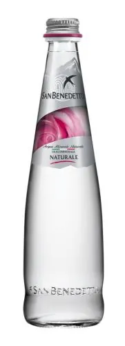 Вода мінеральна San Benedetto Naturale негазована, скляна пляшка, 0,25 л