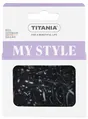 Резинки для волосся Titania 8066 еластичні маленькі чорні 2 см, 150 шт